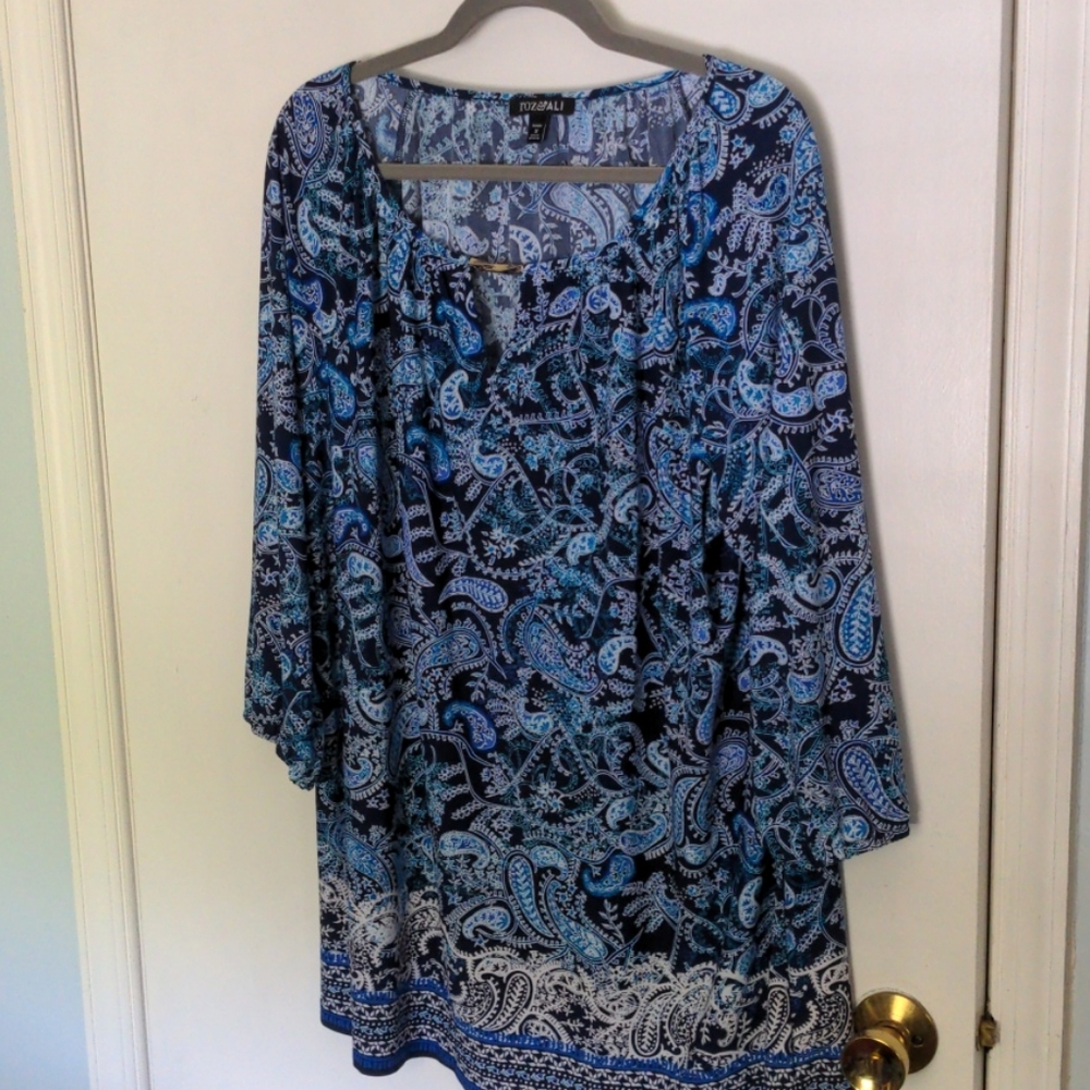 {Roz & Ali} Paisley Print Tunic